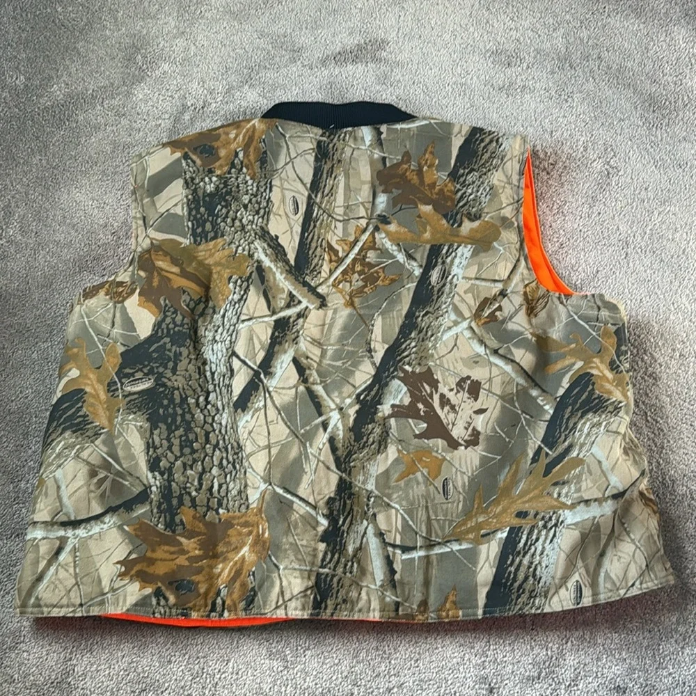 Bob Allen Realtree Hardwoods Camouflage Hunting Reversible Vest SIZE 2XL